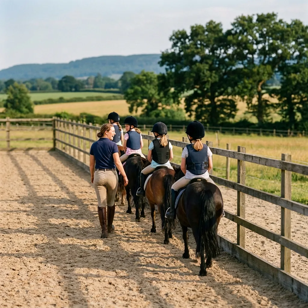 Cours de poney à Saint-Romain-le-Puy, Loire